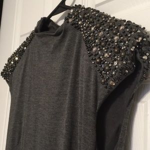 Laundry dress with sparkling detail